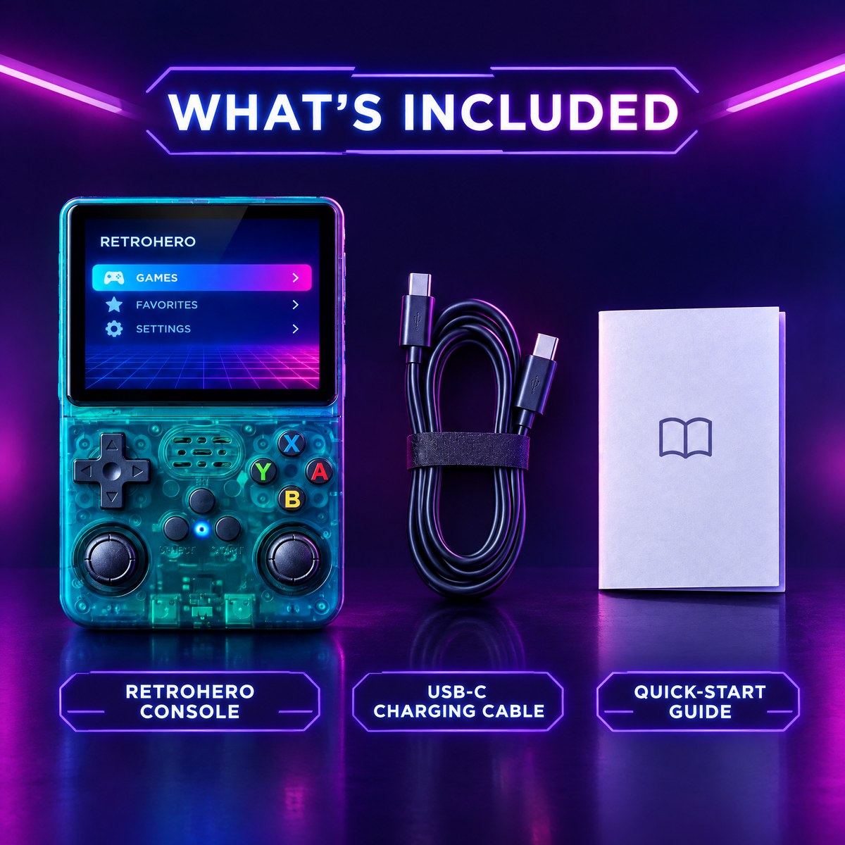Retro Hero™ Game Console
